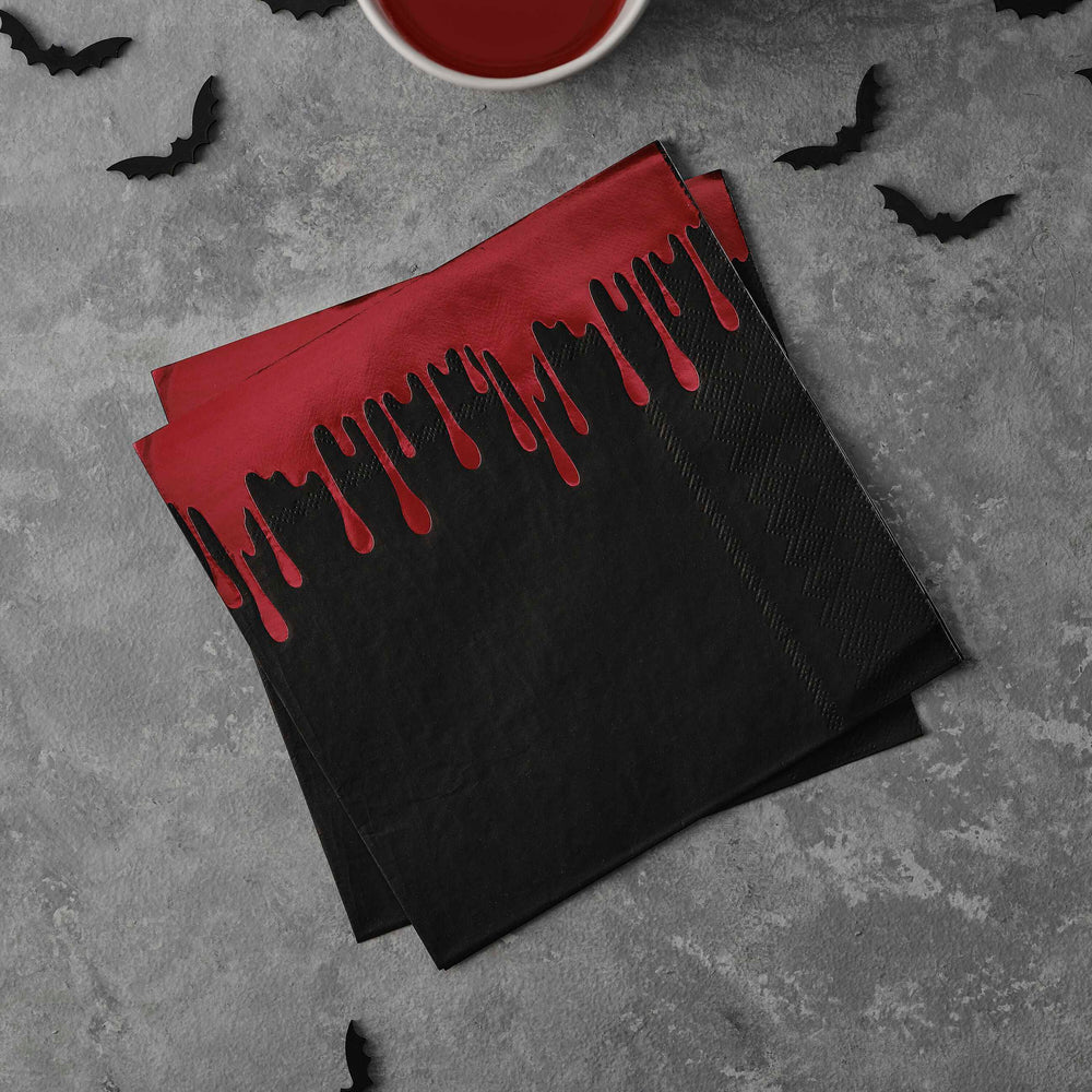 Blood Drip Paper Halloween Napkins