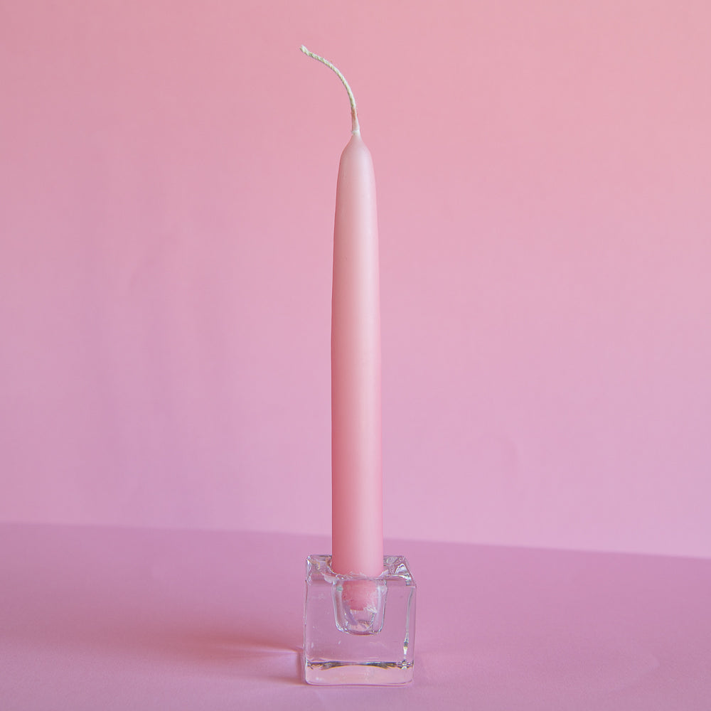 Tapered Candle - Pink Salt 18cm