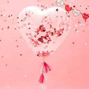 
                  
                    Load image into Gallery viewer, Giant Heart Shaped Confetti Balloons
                  
                