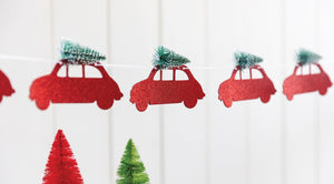 
                  
                    Load image into Gallery viewer, Glitter Cars Christmas Banner
                  
                