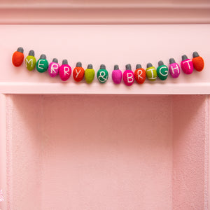 
                  
                    Load image into Gallery viewer, Merry &amp;amp; Bright Light Bulb Garland
                  
                