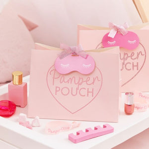 
                  
                    Load image into Gallery viewer, Pink Glitter Pamper Pouch Pamper Party Bag
                  
                