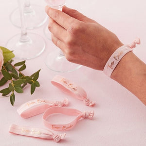 
                  
                    Load image into Gallery viewer, Pink Team Bride Hen Party Wrist Bands
                  
                