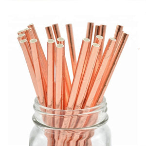 
                  
                    Load image into Gallery viewer, Rose Gold Paper Straws
                  
                