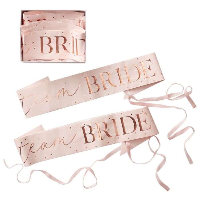 
                  
                    Load image into Gallery viewer, Team Bride Hens Party Sashes 6 Pack
                  
                
