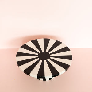 
                  
                    Load image into Gallery viewer, Sunburst Resin Cake Stand Onyx Pre-Order
                  
                