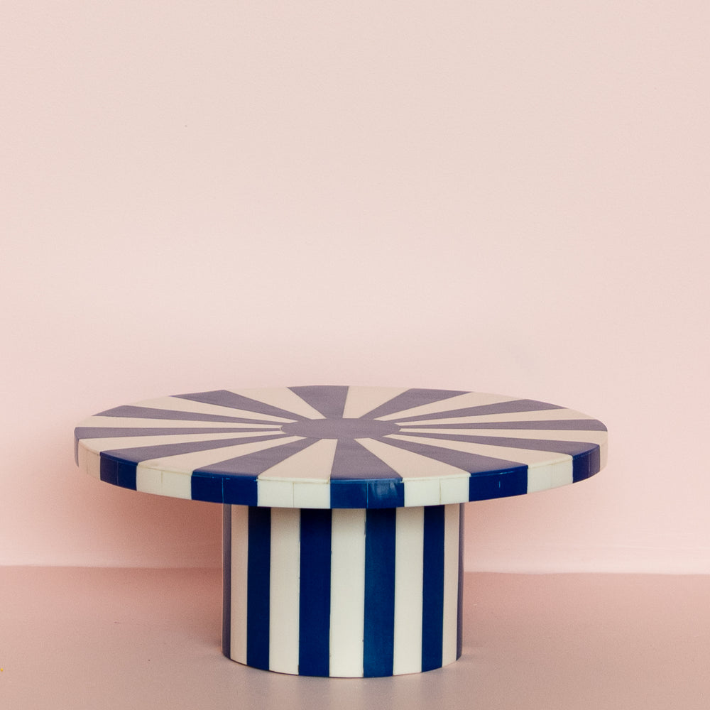 
                  
                    Load image into Gallery viewer, Sunburst Resin Cake Stand Azure Pre-Order
                  
                