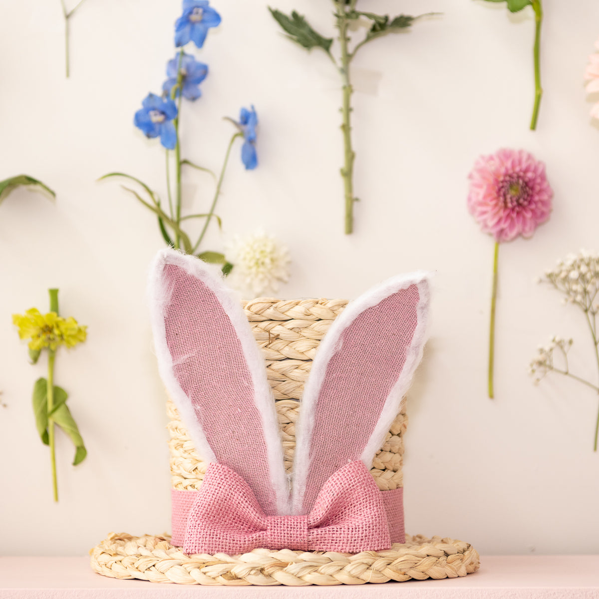 Pink Rabbit Ears Top Hat Easter Party Supplies Easter Decorations