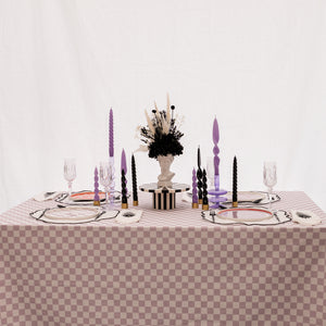 
                  
                    Load image into Gallery viewer, lilac-checkered-tablecloth-oh-its-perfect
                  
                