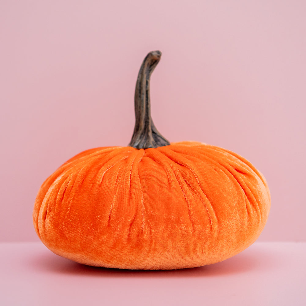Orange Silk Velvet Pumpkin