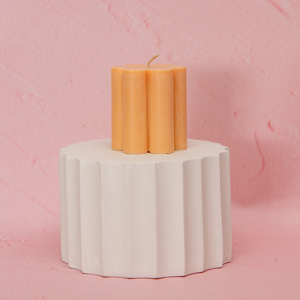 
                  
                    Load image into Gallery viewer, Daisy Pillar Candle
                  
                
