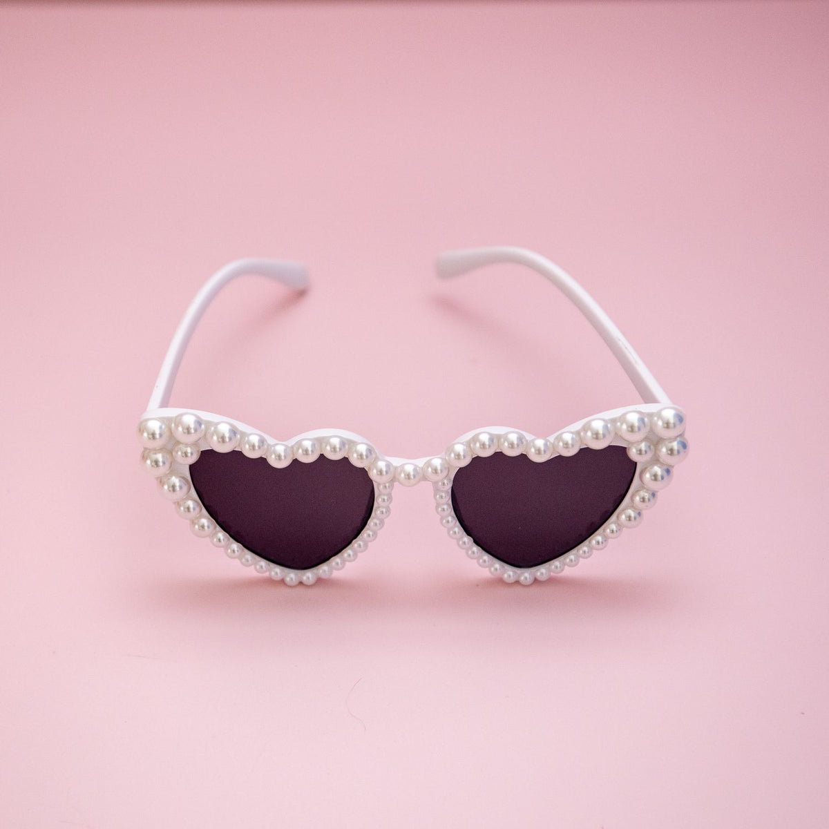 Adult White Pearl Heart Shaped Sunglasses Hens Glasses Bridal Shower Supplies ohitsperfect