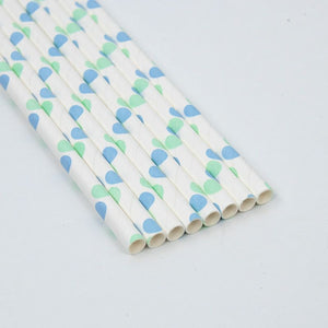 
                  
                    Load image into Gallery viewer, Blue &amp;amp; Green Polka Dot Paper Straws
                  
                