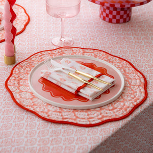 
                  
                    Load image into Gallery viewer, Pink Rosette Napkin Set (6)
                  
                