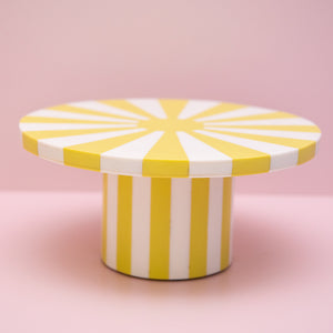 
                  
                    Load image into Gallery viewer, Yellow Starburst Resin Cake Stand Pre-Order
                  
                