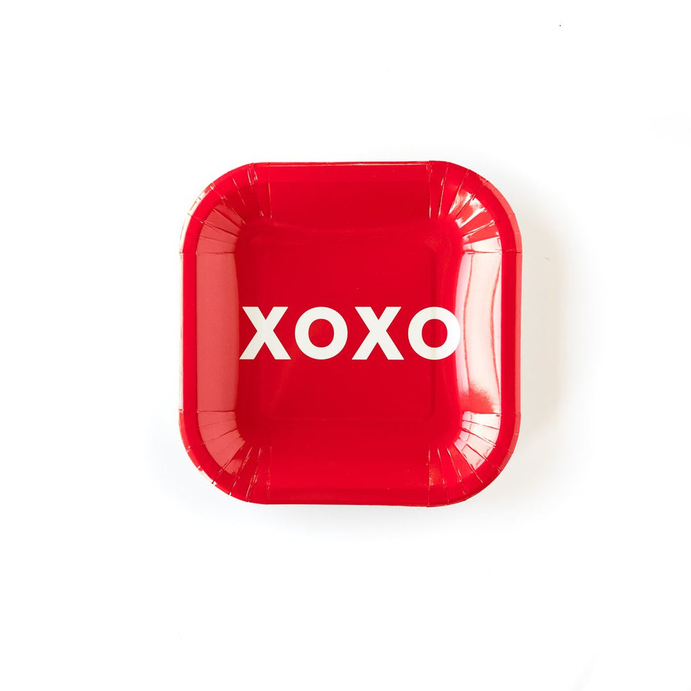 Valentine XOXO Plates