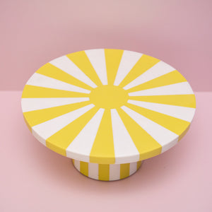 
                  
                    Load image into Gallery viewer, Yellow Starburst Resin Cake Stand Pre-Order
                  
                