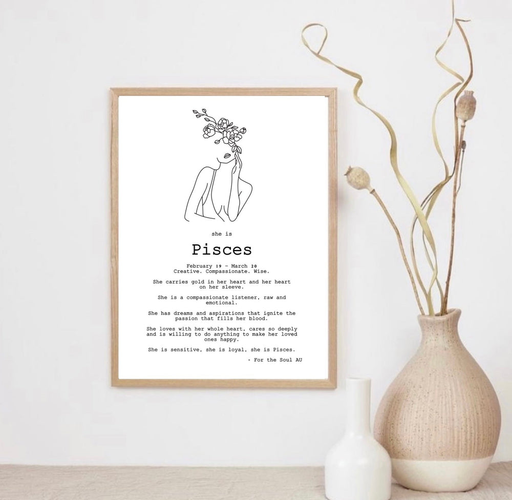 
                  
                    Load image into Gallery viewer, Zodiac Necklace and Posy Gift Box - Pisces
                  
                