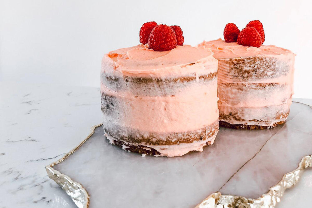 Raspberry Vanilla Mini Cake Recipe