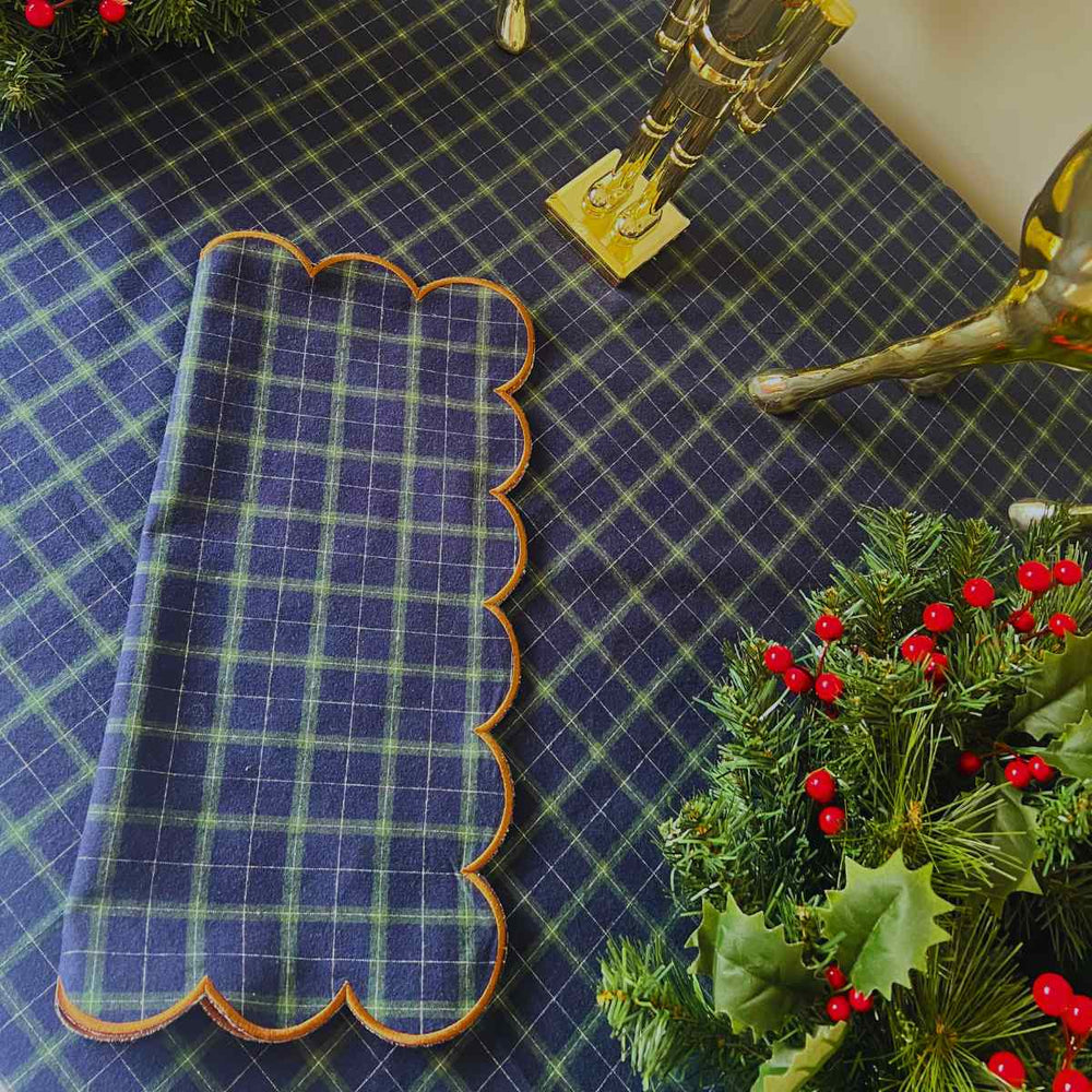 
                  
                    Load image into Gallery viewer, Blue Tartan Napkin Set (6 Pack)
                  
                