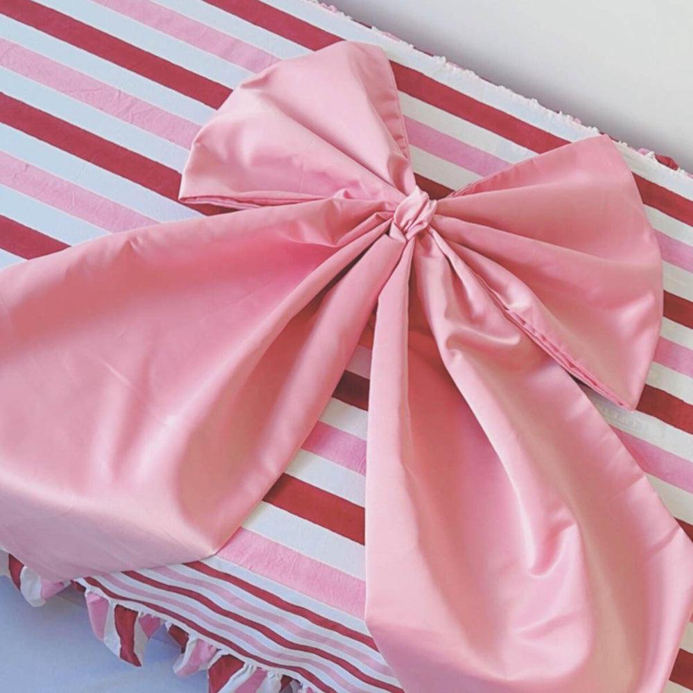 
                  
                    Load image into Gallery viewer, Blush Pink Satin Bow
                  
                