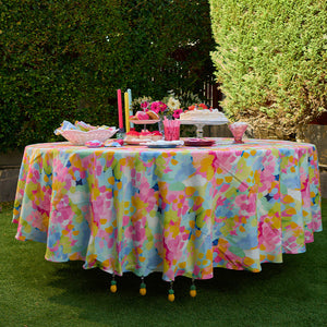 
                  
                    Load image into Gallery viewer, Good Vibes Round Tablecloth
                  
                