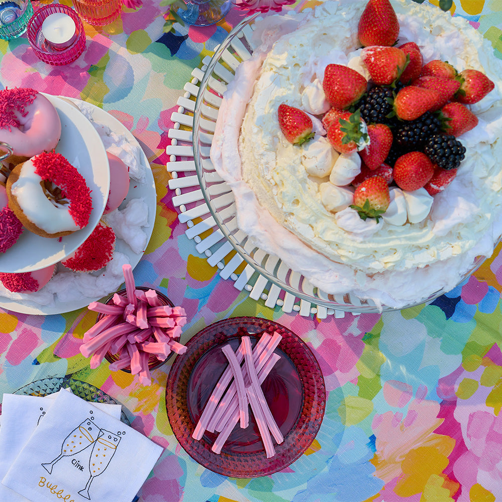 
                  
                    Load image into Gallery viewer, Good Vibes Round Tablecloth
                  
                