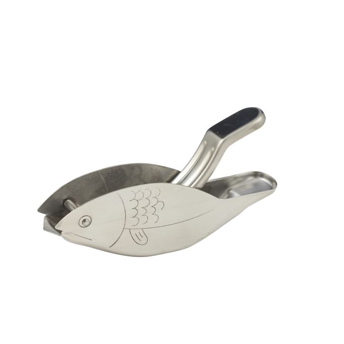 Fish‑Shaped Stainless Steel Lemon Juicer – Compact Citrus Press