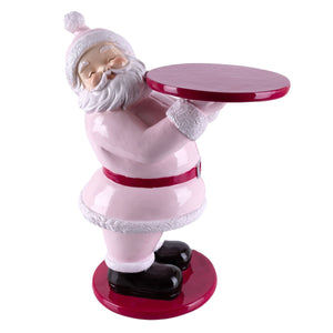 
                  
                    Load image into Gallery viewer, pink-santa-butler-tray-pink-christmas-cake-stand
                  
                