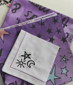 
                  
                    Load image into Gallery viewer, The Sun, The Stars &amp;amp; The Moon Napkin Set
                  
                