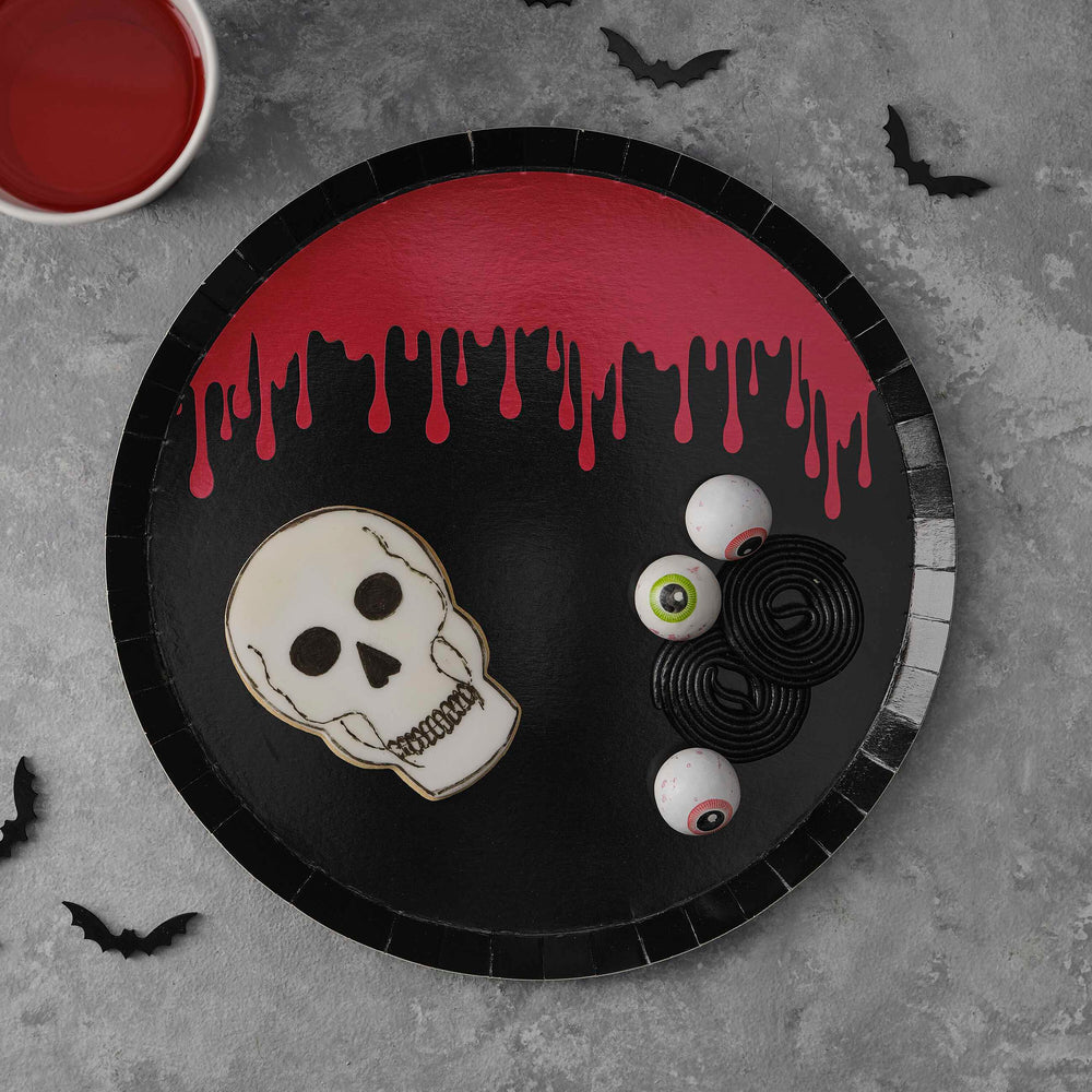 
                  
                    Load image into Gallery viewer, Blood Drip Paper Halloween Plates
                  
                