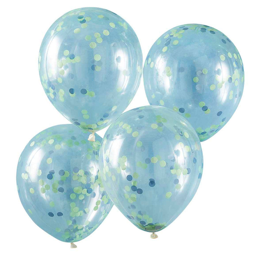 
                  
                    Load image into Gallery viewer, Blue and Green Confetti Balloons
                  
                