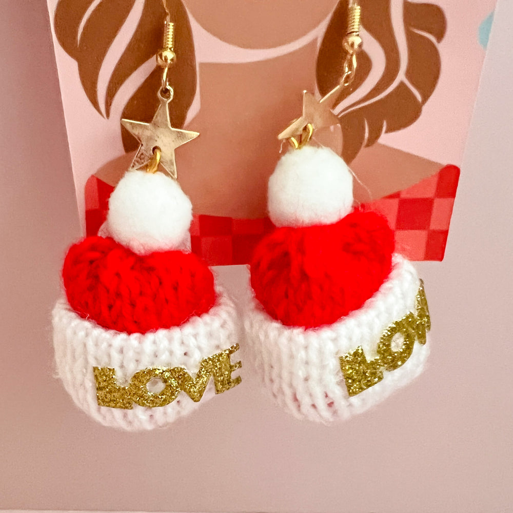 
                  
                    Load image into Gallery viewer, Christmas Hat Earrings
                  
                