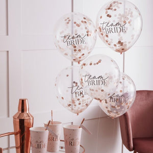 
                  
                    Load image into Gallery viewer, Confetti Filled Team Bride Hen Party Balloons
                  
                