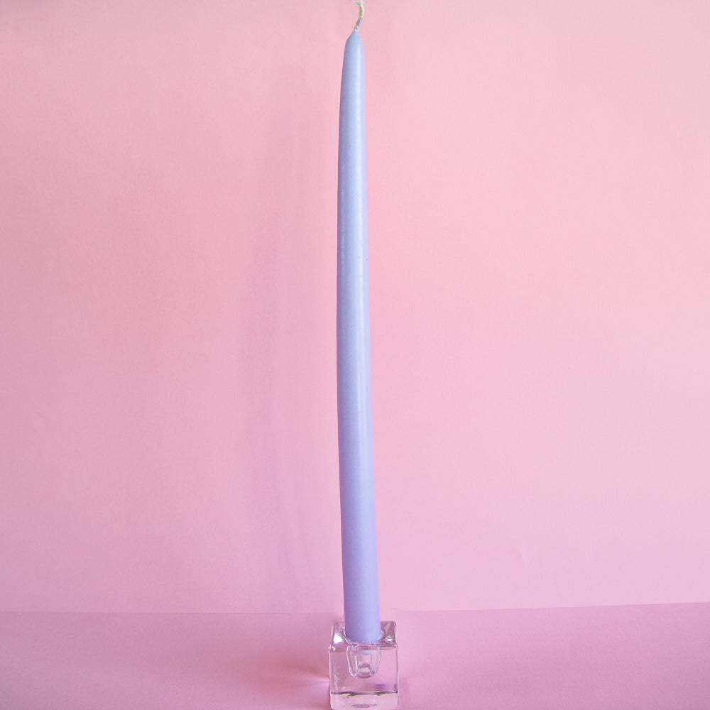 Tapered Candle - Lilac Snow 38cm