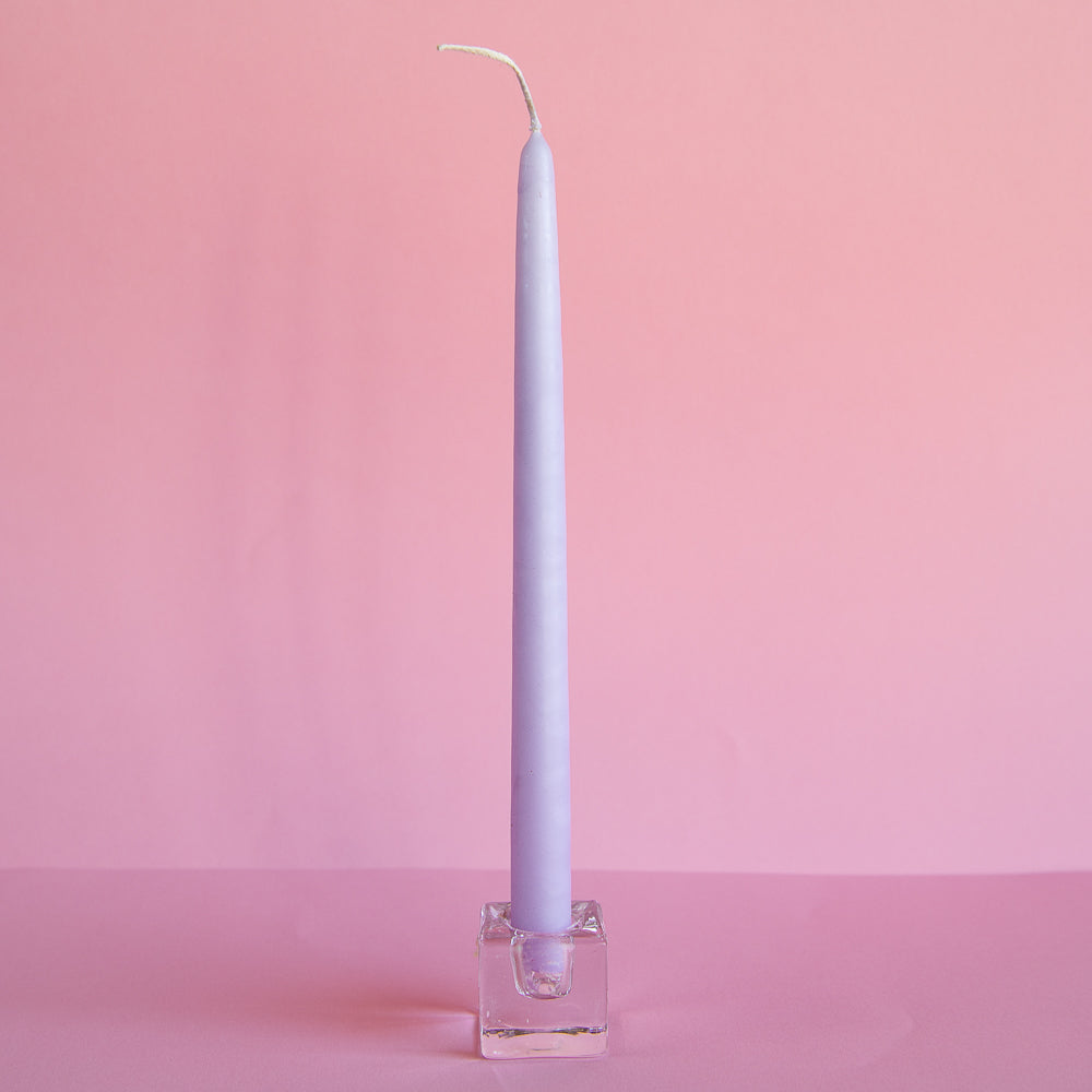 Tapered Candle - Lilac Snow 28cm