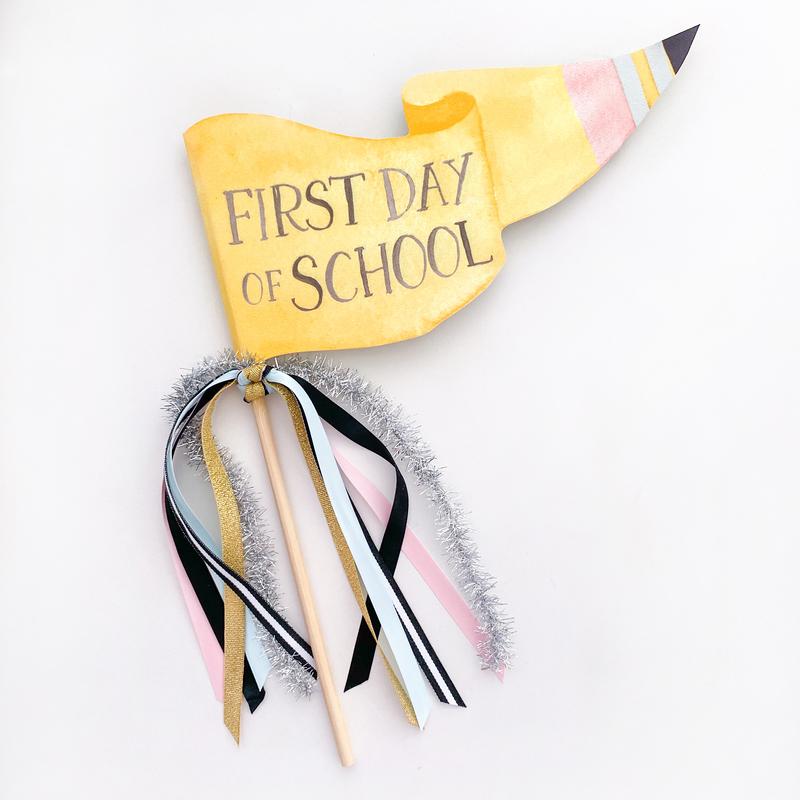 First Day of School Party Flag