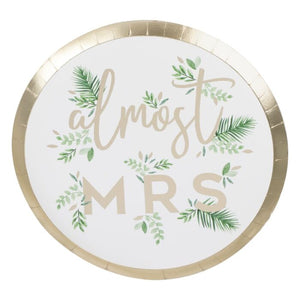 
                  
                    Load image into Gallery viewer, Gold Foiled Almost Mrs Hens Party Plates
                  
                