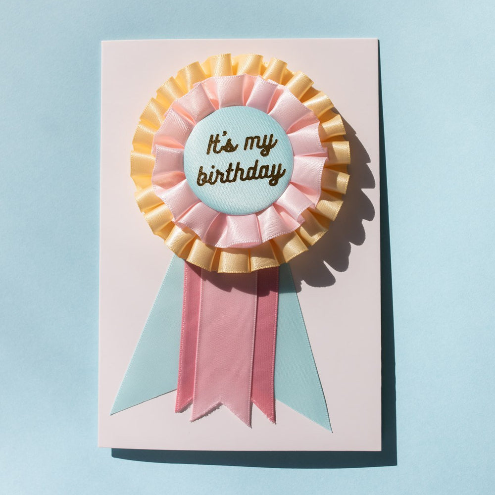 It's My Birthday Unicorn Rosette Gift Card