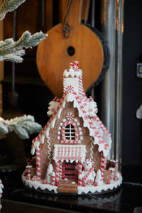 
                  
                    Load image into Gallery viewer, LED Gingerbread House with Snowman
                  
                