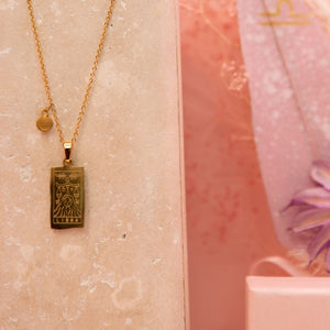 
                  
                    Load image into Gallery viewer, Zodiac Necklace and Print Gift - Libra
                  
                
