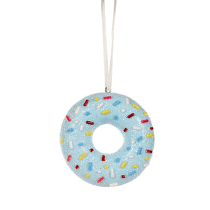 
                  
                    Load image into Gallery viewer, Light Blue Doughnut Hanging Ornament
                  
                