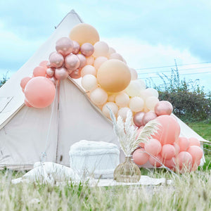 
                  
                    Load image into Gallery viewer, Luxe Peach, Nude And Rose Gold Balloon Arch Kit
                  
                