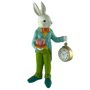 
                  
                    Load image into Gallery viewer, Mad Hatter Standing Bunny with Clock 47cm
                  
                
