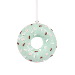 Mint Doughnut Hanging Ornament