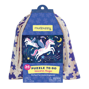
                  
                    Load image into Gallery viewer, Mudpuppy 36 pc To Go Puzzle – Unicorn Magic
                  
                