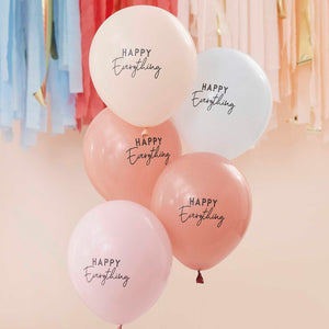 
                  
                    Load image into Gallery viewer, Muted Pastel Happy Everything Party Balloons
                  
                
