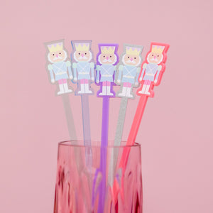
                  
                    Load image into Gallery viewer, Nutcracker Drink Stirrers 5pk
                  
                
