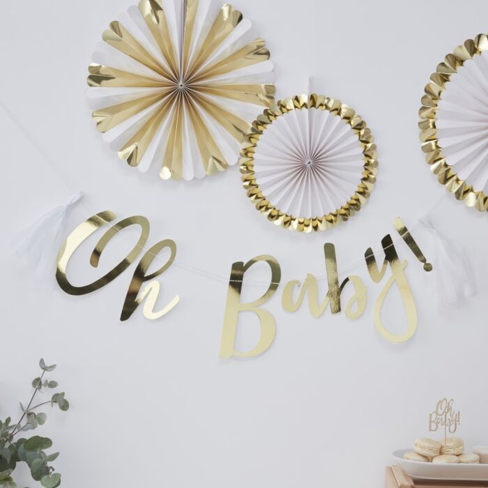 OH BABY! Baby Shower Bunting