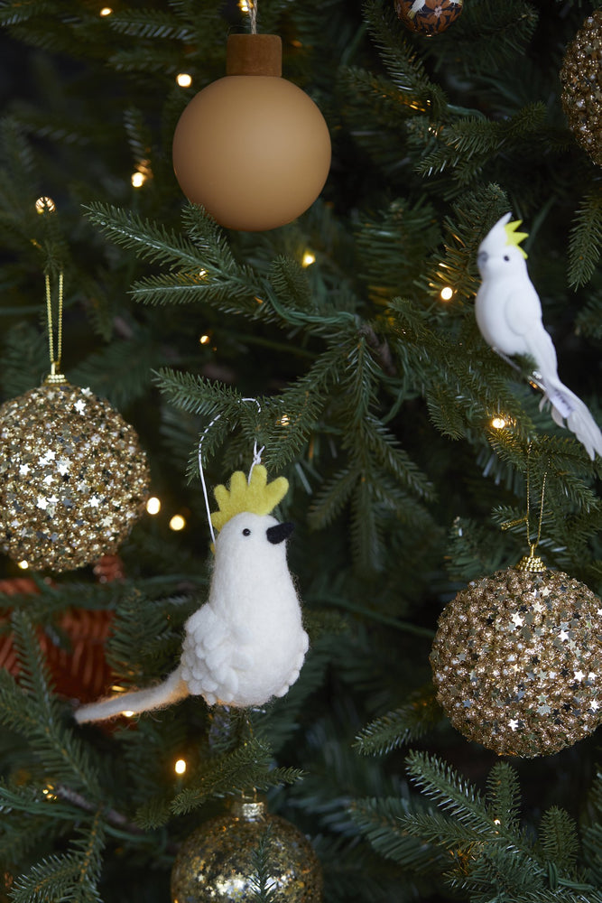 
                  
                    Load image into Gallery viewer, Wool Cockatoo Hanging Ornament
                  
                